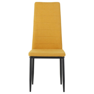 Zoom Set di 6 Sedie Dahlia In Tessuto Senape 42x51x98,5