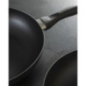 Set di 6 padelle alluminio cm24 grigio fondo induzione cucina