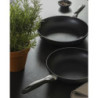 Set di 6 padelle alluminio cm28 grigio fondo induzione cucina
