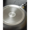 Set di 6 padelle alluminio cm28 grigio fondo induzione cucina