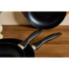 Set di 6 padelle alluminio cm28 grigio fondo induzione cucina