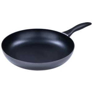 Set di 6 Padelle Alluminio Stampato Cm30 Medua Grigio Fondo Induzione Manico Bakelite