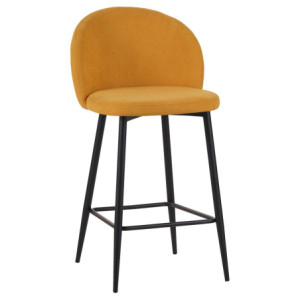 Set di 4 Sgabelli Shelly In Tessuto 320gr Senape Dimensione 50x54,5x96,5cm