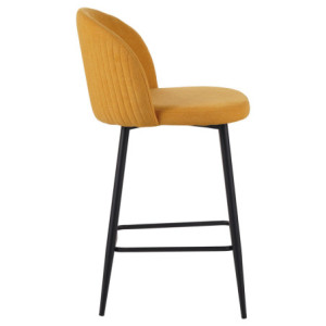 Zoom Set di 4 Sgabelli Shelly In Tessuto 320gr Senape Dimensione 50x54,5x96,5cm