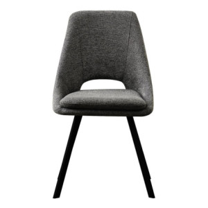 Zoom Set di 2 Sedie In Tessuto Vde Sc Miranda Gambe In Metallo Nere Dimensione 56x48x85,50cm