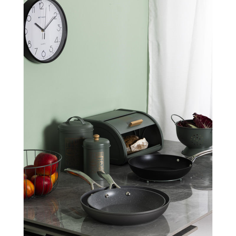 Set di 6 barattoli Green Metal latta decorata oro 1000ml cucina