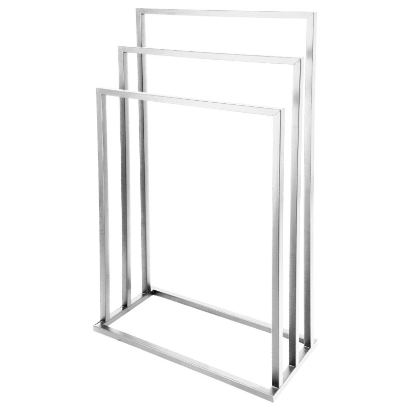 Set di 6 piantana portasalviette Ibisco acciaio tre bracci bagno