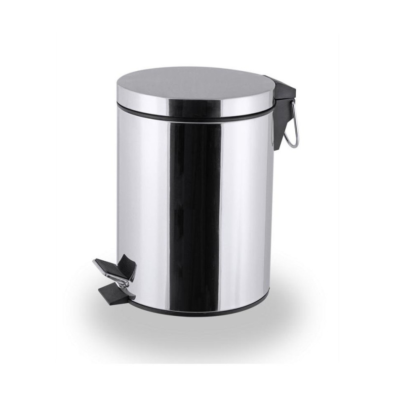 Set di 6 porta rifiuti a pedale 3L acciaio chiusura soft cucina