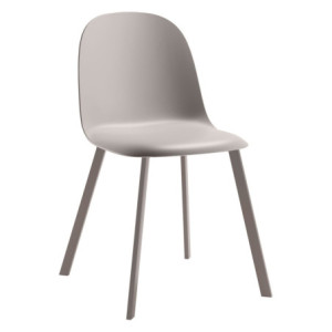 Set di 4 Sedie Mael in PP Tortora - Design Moderno e Versatile