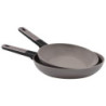 Set di 8 padelle Mood Gray alluminio forgiato 24-28cm induzione