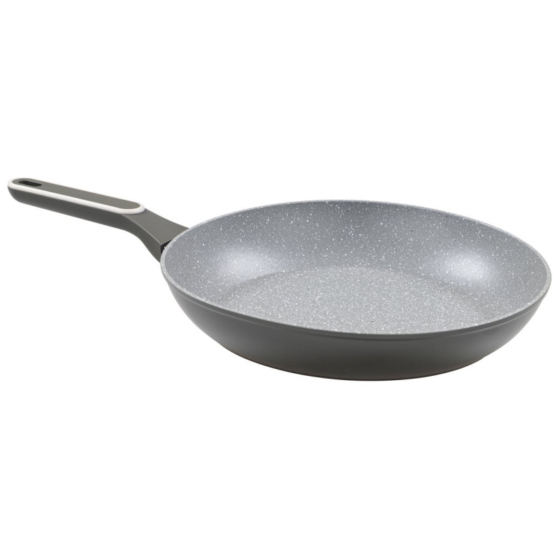 Set di 6 Padelle Alluminio Forgiato 28 Grit Stone Manico Soft Touch Fondo Induzione