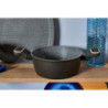 Set di 6 casseruole alluminio forgiato Grit Stone 24cm induzione