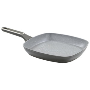 Set di 6 Bistecchiere Alluminio Forgiato 28 Grit Stone Manico Soft Touch Fondo Induzione