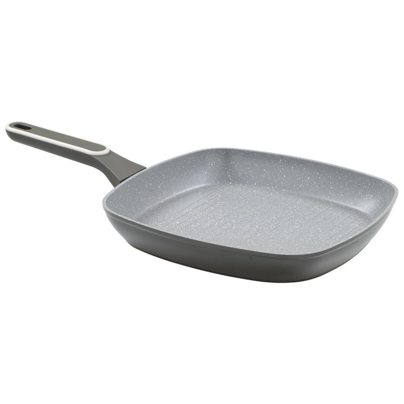 Set di 6 bistecchiere alluminio forgiato 28cm Grit Stone induzione