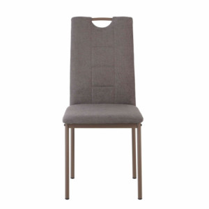 Zoom Set di 4 Sedie Ellen In Tessuto Tortora