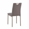 Set di 4 sedie Ellen tessuto tortora moderne casa living cucina