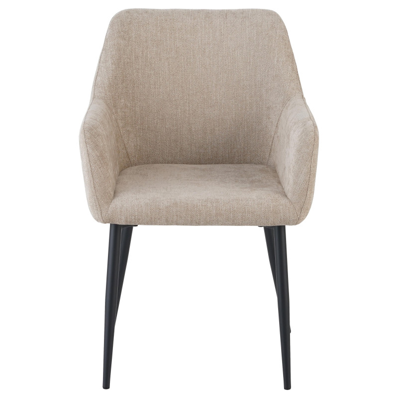 Set di 4 poltrone Shirley tessuto beige moderne casa living