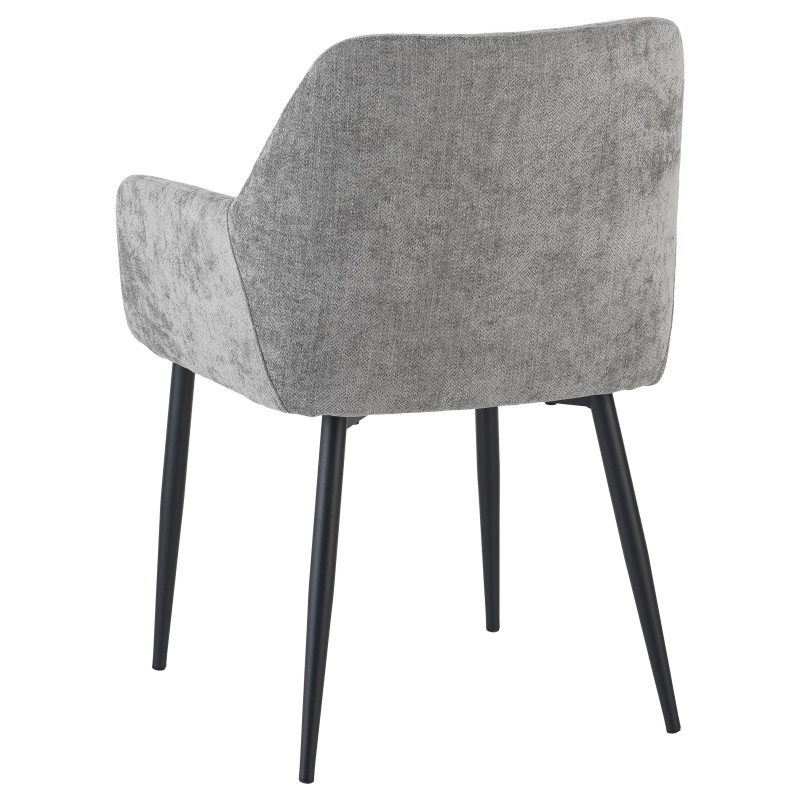 Set di 4 poltrone Shirley tessuto tortora moderne casa living