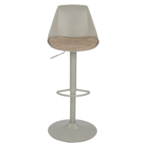 Zoom Set di 2 Sgabelli Samuel In Pp E Cuscino In Tessuto Tortora