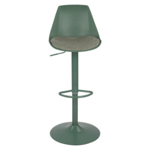 Zoom Set di 2 Sgabelli Samuel In Pp E Cuscino In Tessuto Verde