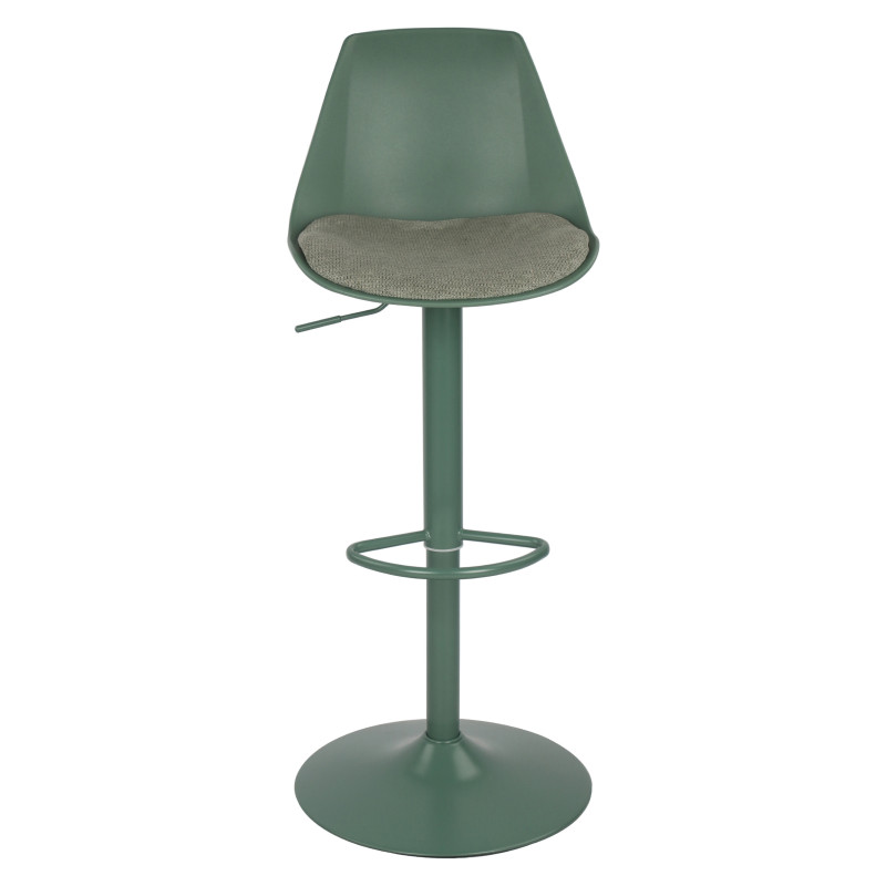 Set di 2 sgabelli Samuel polipropilene e cuscino verde moderni