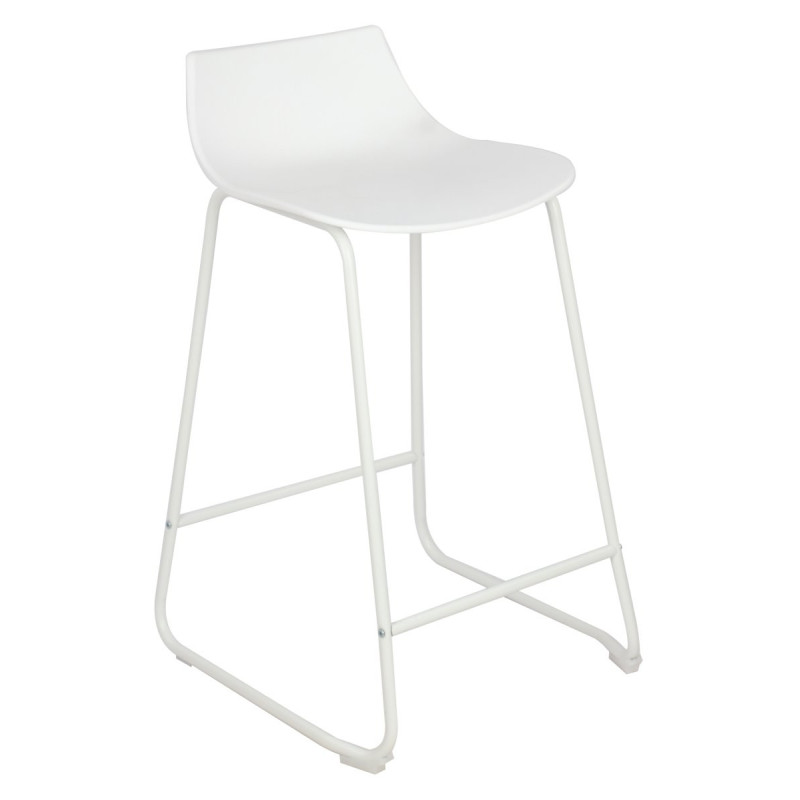 Set di 2 sgabelli Derek seduta polipropilene bianco moderni casa