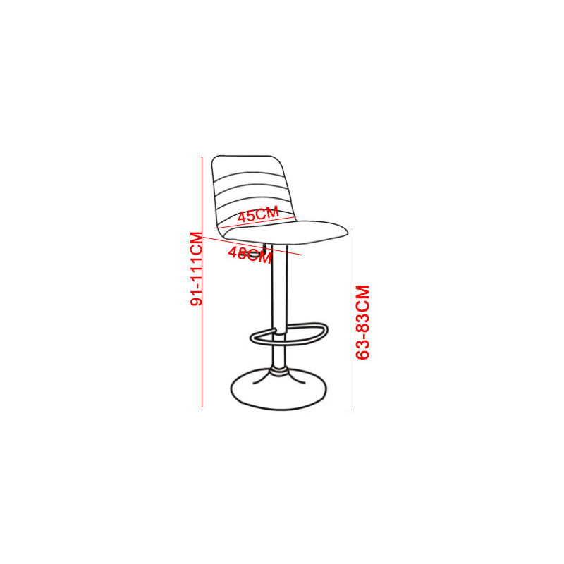 Set di 2 sgabelli Charlie tessuto grigio scuro moderni casa cucina