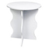 Set di 4 tavolini Sally 39x39x45cm MDF bianco moderni casa living