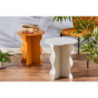 Set di 4 tavolini Sally 39x39x45cm MDF bianco moderni casa living