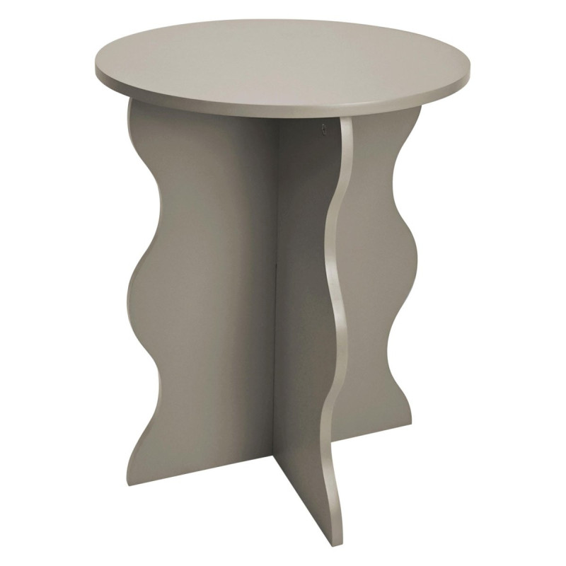 Set di 4 tavolini Sally 39x39x45cm MDF tortora moderni casa