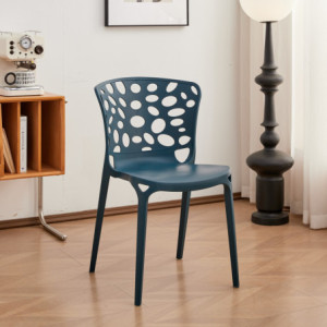 Zoom Set di 4 Sedie Ade Blu Ottanio Pp 55x50x83