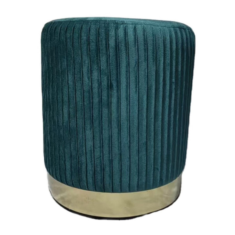 Set di 4 pouf velluto Nolan con cuciture verticali design casa