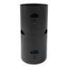Set di 4 Portaombrello Rain D 24xh48 In Metallo Nero Lucido