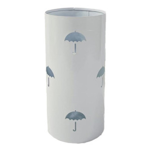 Set di 4 Portaombrello Rain D 24xh48 In Metallo Bianco Lucido