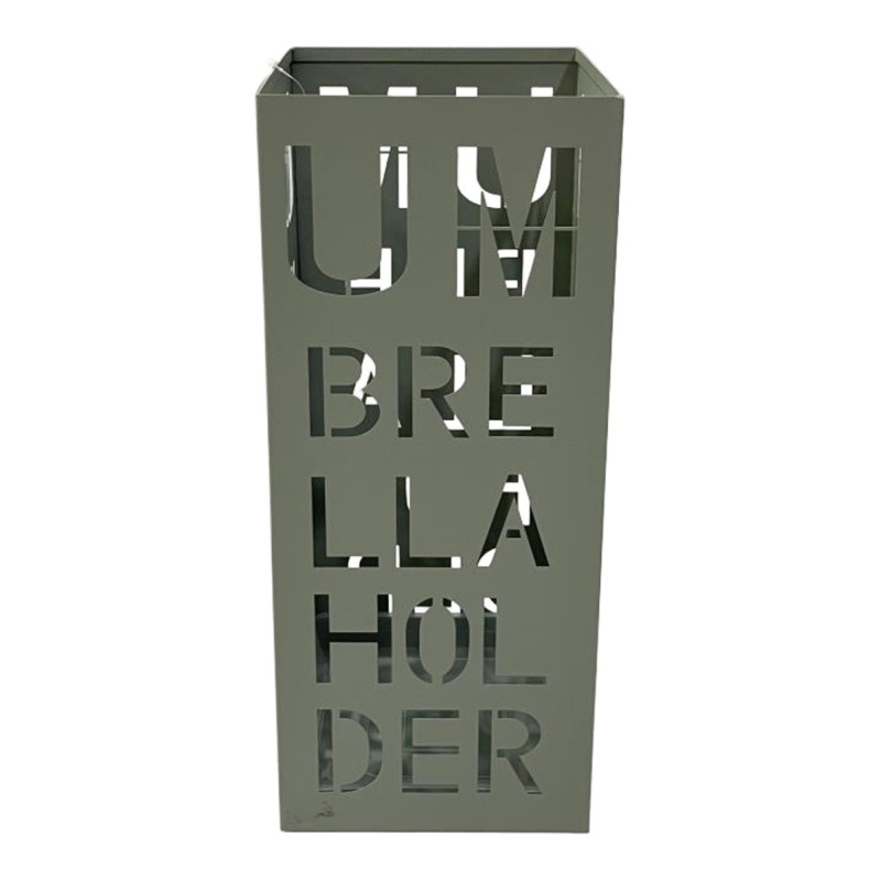 Set di 4 portaombrelli Brella 21x21x50cm metallo salvia opaco casa