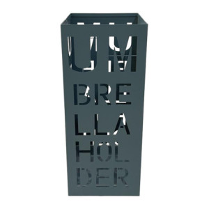 Set di 4 Portaombrello Brella 21x21x50 Cm In Metallo Mat Avio