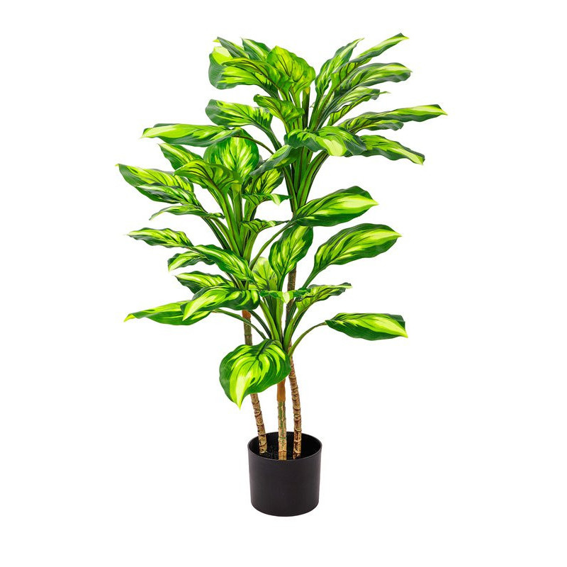 Set di 6 piante sintetiche Hosta Real Touch H90cm vaso verde deco