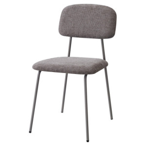 Set di 4 Sedie Brenda 45x44x81,5cm In Tessuto Tortora