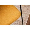 Set di 4 Sedie Brenda tessuto senape 45x44x81,5cm moderne casa