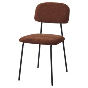 Set di 4 Sedie Brenda 45x44x81,5cm In Tessuto Mattone