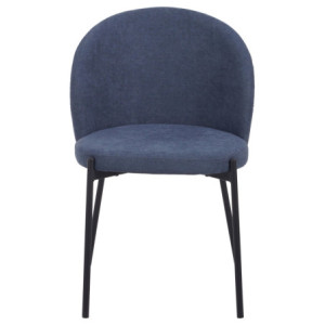 Zoom Set di 4 Sedie Shelly In Tessuto 320gr Blu Dimensione 55x45x80cm