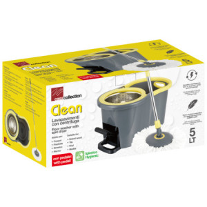 Zoom Set di 6 Secchi Mop Lavapavimenti Rotante Con Pedale Lit 5