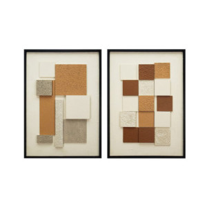 Set di 6 Stampe Su Canvas Square 3d 50x70 Cm 2 Assortimenti