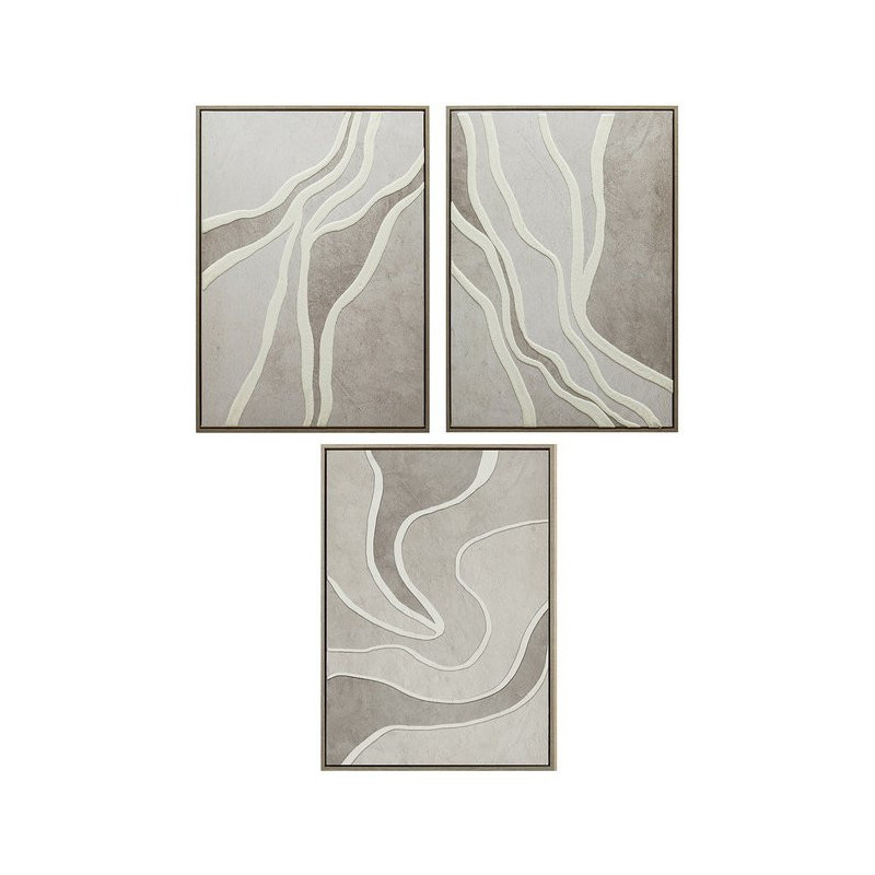 Set di 6 Stampe su Canvas Rive 3D 50x70cm quadri moderni casa