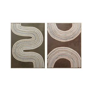 Set di 4 Stampe Su Canvas Tribe 3d 45x60cm 2 Assortimenti