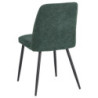 Set di 4 Sedie Tracy tessuto verde scuro 57x45x84cm moderne