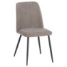 Set di 4 Sedie Tracy In Tessuto Color Tortora Dimensione 57x45x84cm