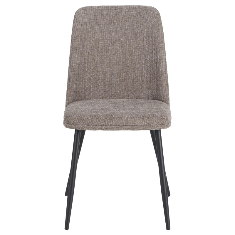 Set di 4 Sedie Tracy In Tessuto Color Tortora Dimensione 57x45x84cm