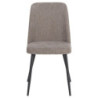 Set di 4 Sedie Tracy In Tessuto Color Tortora Dimensione 57x45x84cm