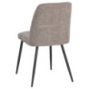Set di 4 Sedie Tracy In Tessuto Color Tortora Dimensione 57x45x84cm